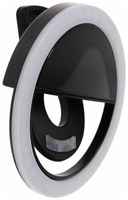 Аксессуары для камеры Luazon Home Светодиодная кольцевая лампа для телефона LuazON AKS-06, 3 режима, 80 мАч, черная