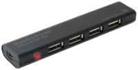USB-концентратор Defender Quadro Promt (83200), разъемов: 4, 82 см, черный