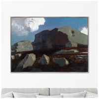 ArtNoMore Репродукция картины на холсте Landscape with Rocks, near Royan, 1875г. Размер картины: 75х105см