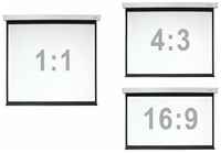 Экран для дома, настенно потолочный с электроприводом Digis DSEF-16910
