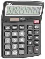Калькулятор настольный Deli E1210, серый, 12-разрядный