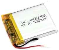 InterGsm Батарея (аккумулятор) для универсальная (4*30*35mm) 3,7v 500mAh