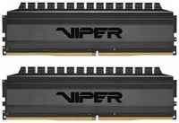 Оперативная память для компьютера 32Gb (2x16Gb) PC4-25600 3200MHz DDR4 DIMM CL16 Patriot Viper 4 Blackout PVB432G320C6K