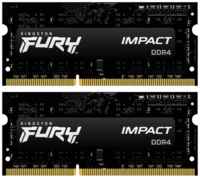 Модуль памяти SO-DIMM DDR4 16Gb (2x8Gb) PC25600 3200Mhz Kingston Fury Impact (KF432S20IBK2 / 16)