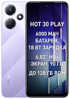 Смартфон Infinix Hot 30 Play 8 / 128 ГБ Global для РФ, Dual nano SIM, Обсидиановый черный