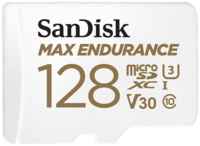 Карта памяти SanDisk microSDXC 128 ГБ Class 10, V30, A2, UHS-I, R / W 100 / 40 МБ / с, адаптер на SD, 1 шт., белый