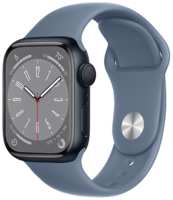 Apple Умные часы Apple Watch Series 8, 45 мм, M/L Midnight Aluminium (MNUL3)
