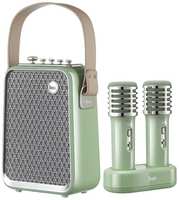 Портативная колонка с двумя микрофономи Divoom SongBird-HQ, зеленый