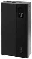 Perfeo Внешний аккумулятор MOUNTAINS PF D0144, 40000 мАч, 4 USB, 3А, быстрая зарядка, черный