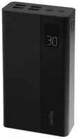 Perfeo Внешний аккумулятор MOUNTAINS PF D0161, 30000 мАч, 4 USB, 3А, быстрая зарядка, черный