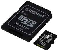 Карта памяти microSDXC Kingston Canvas Select Plus, 256 Гб, UHS-I Class U3 V30 A1, с адаптером