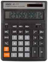 Калькулятор настольный полн / Р Attache AF-777,12р, дв. пит,200x155мм, черный
