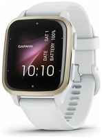 Смарт-часы Garmin Venu Sq 2 белые с кремово-золотым алюминиевым безелем 010-02701-11