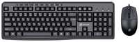 Комплект клавиатура + мышь OKLICK S650, черный, кириллица+QWERTY