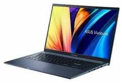 Ноутбук ASUS Ноутбук ASUS VivoBook Series X1502ZA-BQ368 15.6″ 1920x1080 / Intel Core i7-1255U / RAM 16Гб / SSD 1Тб / Intel Iris Xe Graphics / ENG|RUS / DOS синий 1.7 кг 90NB1021-M00J90