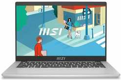 MSI Modern 14 Core i7-1355U 14″ FHD (1920*1080), 60Hz IPS Onboard DDR4 16GB Iris Xe Graphics 512GB SSD 3 cell (39.3Whr) 1.6kg backlight Win11 Pro 1y Urban Silver, KB Eng/Rus