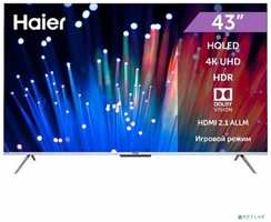 Haier LCD, LED телевизоры Haier 43″ Телевизор HAIER Smart TV S3, QLED, 4K Ultra HD, смарт ТВ, Android DH1U8XD04RU