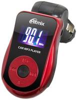 FM-трансмиттер Ritmix FMT-A720 черный  /  красный