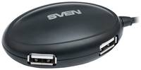 USB-концентратор SVEN HB-401, разъемов: 4, 120 см, черный
