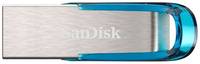 Флешка SanDisk Ultra Flair USB 3.0 128 ГБ, 1 шт., серебристый / синий