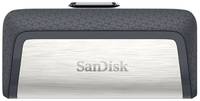 Флешка SanDisk Ultra Dual Drive USB Type-C 128 ГБ, 1 шт., серый / черный