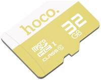 Карта памяти Hoco microSDHC 32 ГБ Class 10, UHS-I, 1 шт., желтый