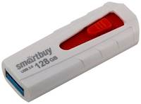 Флешка SmartBuy Iron USB 3.0 128 ГБ, 1 шт., бело-красный