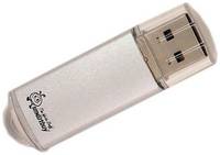Флешка SmartBuy V-Cut USB 2.0 64 ГБ, 1 шт., серебристый