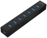USB-концентратор ORICO H7013-U3, разъемов: 7, 100 см, черный