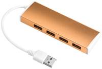 USB-концентратор GCR GCR-UH214BR, разъемов: 4, 15 см