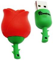Флешка SmartBuy Wild Series Rose 16 ГБ, 1 шт., красный / зеленый