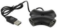 Концентратор-USB CBR CH-100 Black, 4 порта, USB 2.0 (CBR CH-100 )