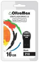 Флешка OltraMax 210 16 ГБ, 1 шт., black