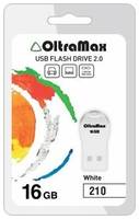 Флешка OltraMax 210 16 ГБ, 1 шт., white