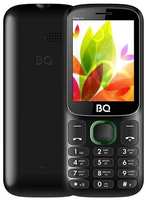 Телефон BQ 2440 Step L+, 2 SIM, черный  /  зеленый