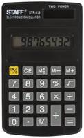 Калькулятор карманный STAFF STF-818, черный