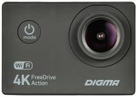 Видеорегистратор DIGMA FreeDrive Action 4K WIFI, черный