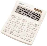 Eleven Калькулятор настольный Citizen SDC810NRWHE, 10 разр, двойное питание, 127*105*21мм, белый