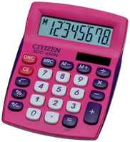 Калькулятор карманный Citizen LC-110NR-PK, 8 разр, питание от батарейки, 58*88*11мм, розовый