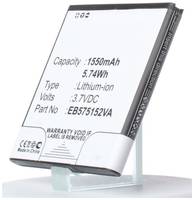 Аккумулятор iBatt iB-U1-M1351 1550mAh для NTT DoCoMo Galaxy S, для Samsung Galaxy S Pro, SGH-i916 Cetus, SGH-i917 Focus, SGH-T989