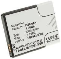Аккумулятор iBatt iB-B1-M353 1350mAh для Samsung EB494358VU
