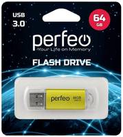 USB флешка Perfeo 3.0 64GB C14 Gold metal series
