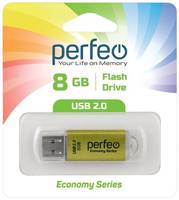 USB флешка Perfeo 8GB E01 Gold ES