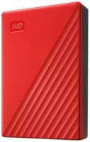 4 ТБ Внешний HDD Western Digital My Passport, WDBYVG / WDBPKJ, USB 3.2 Gen 1, красный