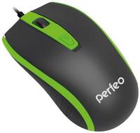 Мышь Perfeo PF-383-OP PROFIL Black-Green USB, черный / зеленый