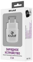 Krutoff  /  Сетевое зарядное устройство (СЗУ) CH-02, 1xUSB, 2.1A (white)