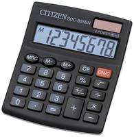 Калькулятор бухгалтерский CITIZEN SDC-805BN, черный