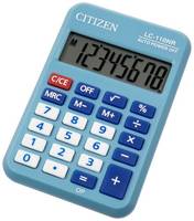 Калькулятор карманный CITIZEN LC-110NR, голубой