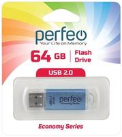 USB флешка Perfeo USB 64GB E01 Blue ES