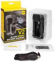 Автомобильное зар. / устр. Nitecore V2 2A черный (17179)